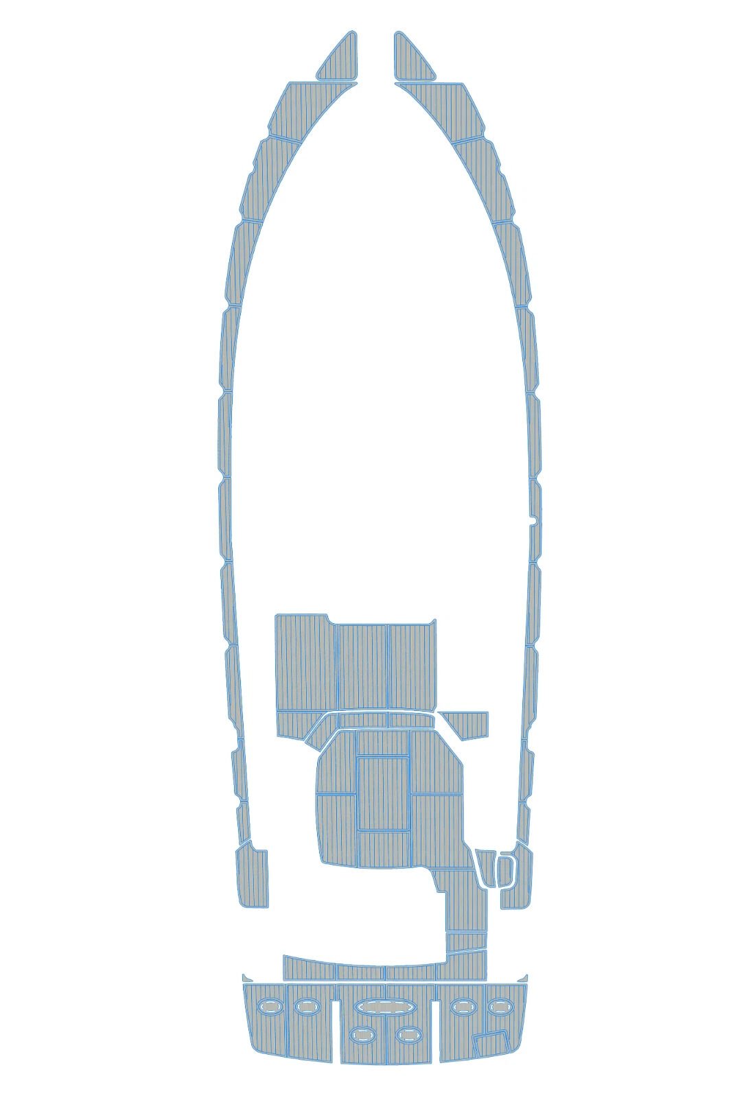 EVA Foam Boat flooring 2010 Sea Ray 520 sedan bridge