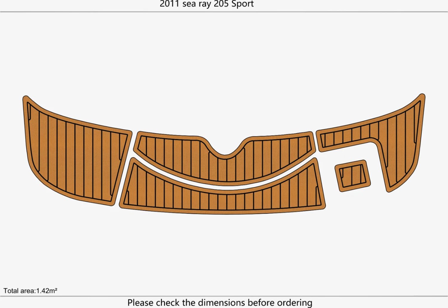EVA Foam Boat flooring 2011 Sea Ray 205 Sport (1) 1 Kit EVA Foam Boat flooring 2011 Sea Ray 205 Sport