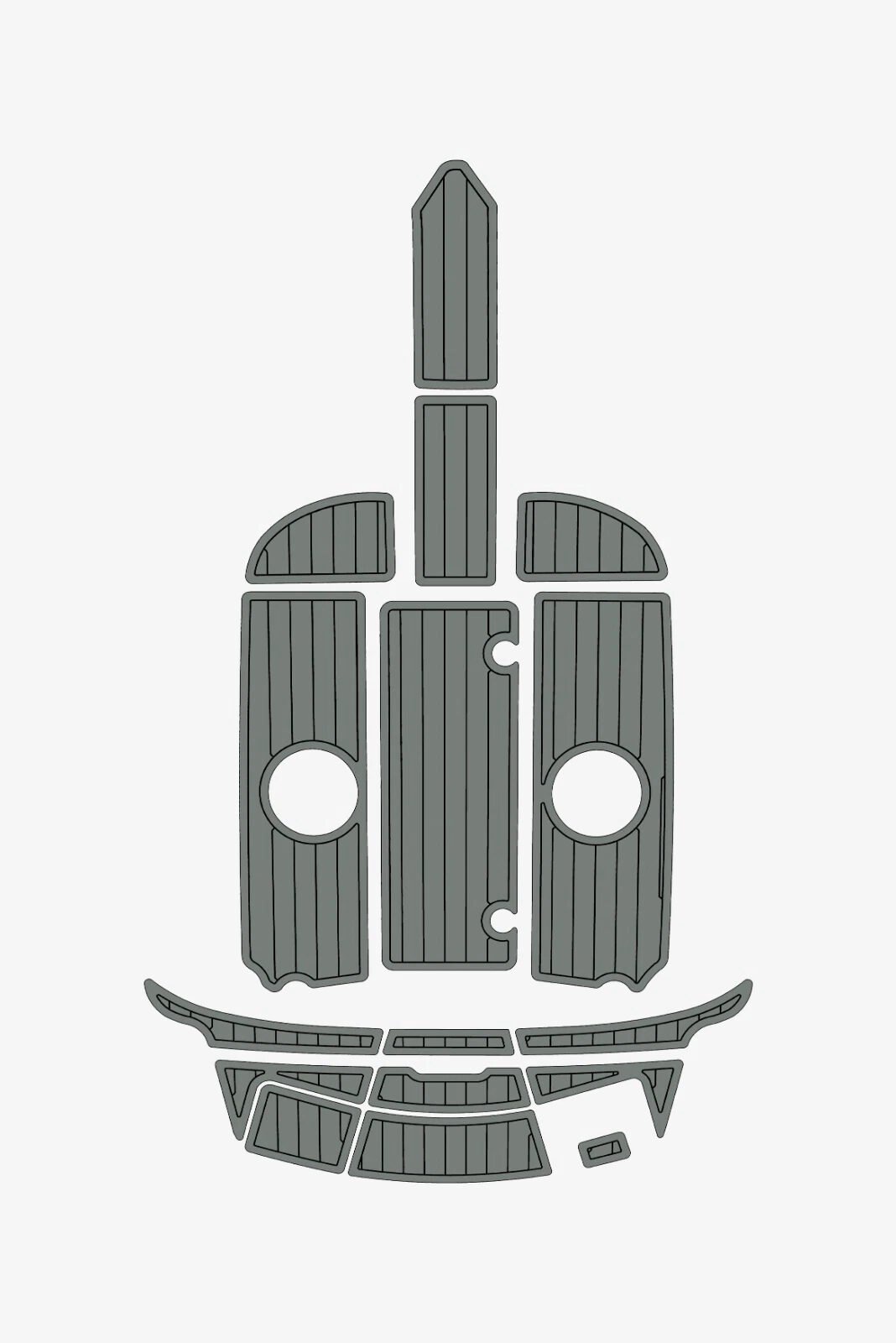 EVA Foam Boat flooring 2012-2015 Sea Ray 190 (12) 1 Kit EVA Foam Boat flooring 2012-2015 Sea Ray 190