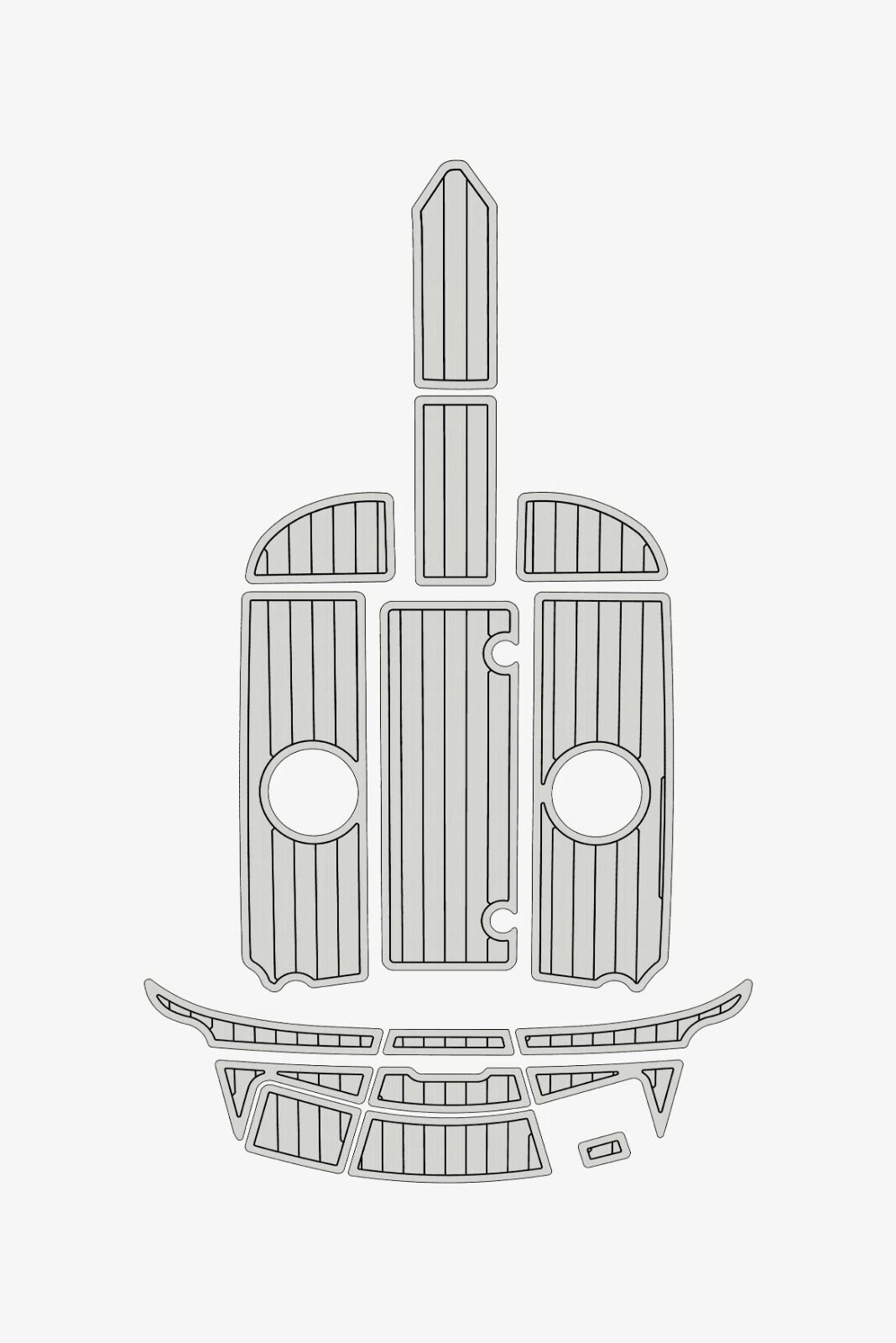 EVA Foam Boat flooring 2012-2015 Sea Ray 190 (14) 1 Kit EVA Foam Boat flooring 2012-2015 Sea Ray 190