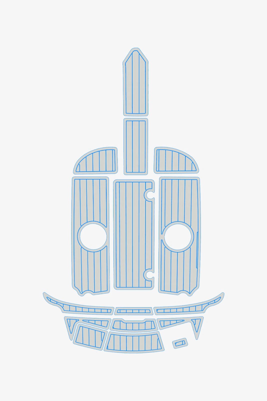 EVA Foam Boat flooring 2012-2015 Sea Ray 190 (15) 1 Kit EVA Foam Boat flooring 2012-2015 Sea Ray 190