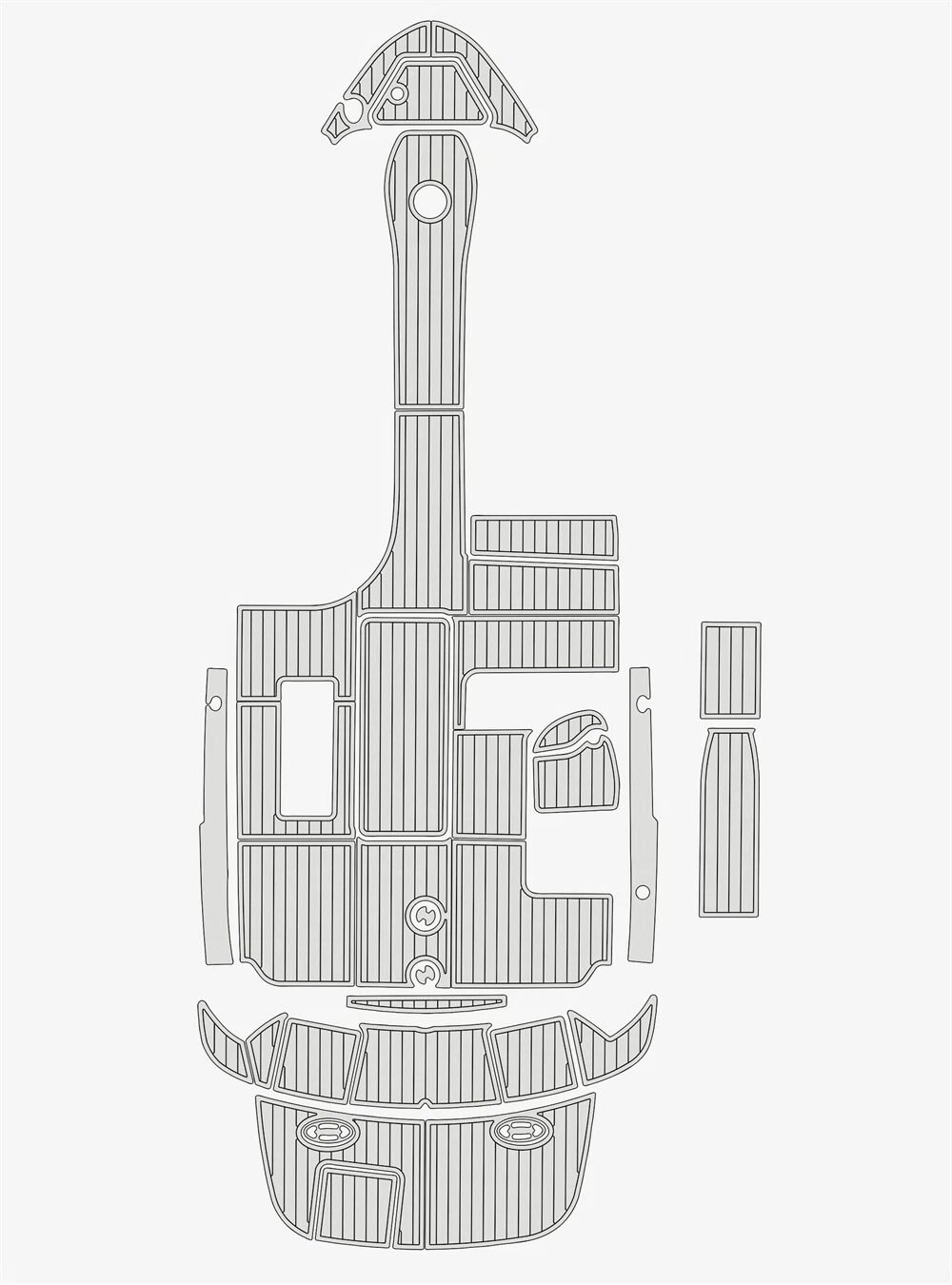 EVA Foam Boat flooring 2012-2015 Sea Ray 300 SLX Runabout (5) 1 Kit EVA Foam Boat flooring 2012-2015 Sea Ray 300 SLX Runabout