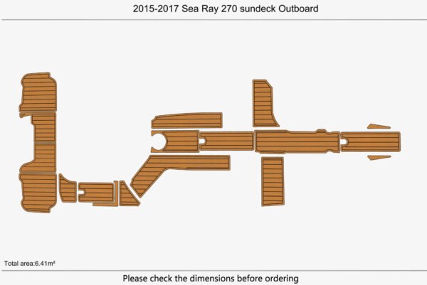 EVA Foam Boat flooring 2015-2017 Sea Ray 270 sundeck Outboard (1) 1 Kit EVA Foam Boat flooring 2015-2017 Sea Ray 270 sundeck Outboard