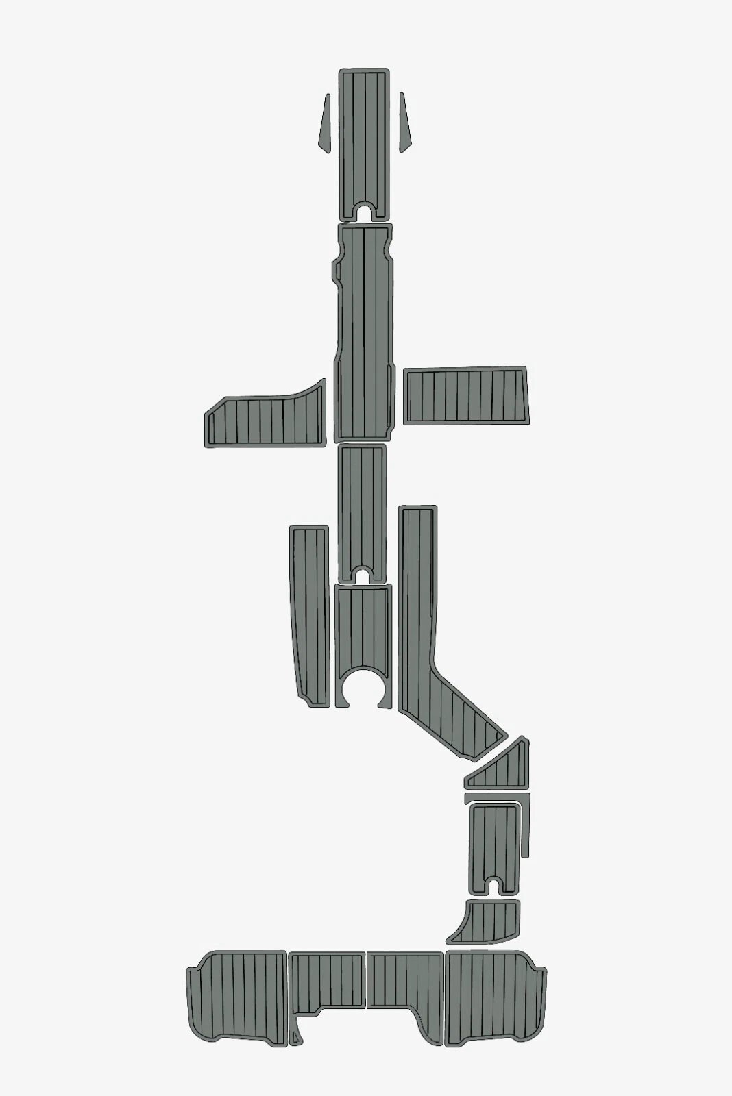 1 Kit EVA Foam Boat flooring 2015-2017 Sea Ray 270 sundeck Outboard