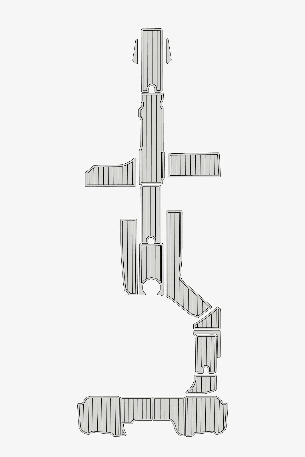 1 Kit EVA Foam Boat flooring 2015-2017 Sea Ray 270 sundeck Outboard