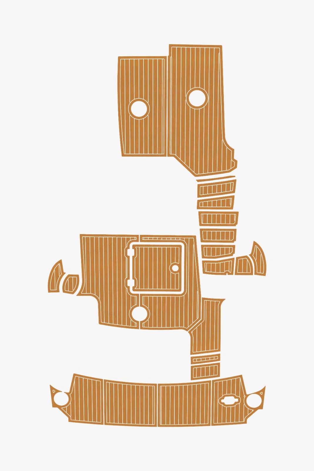 1 Kit EVA Foam boat floor 2013-2014 Carver C34 Comman Bridge