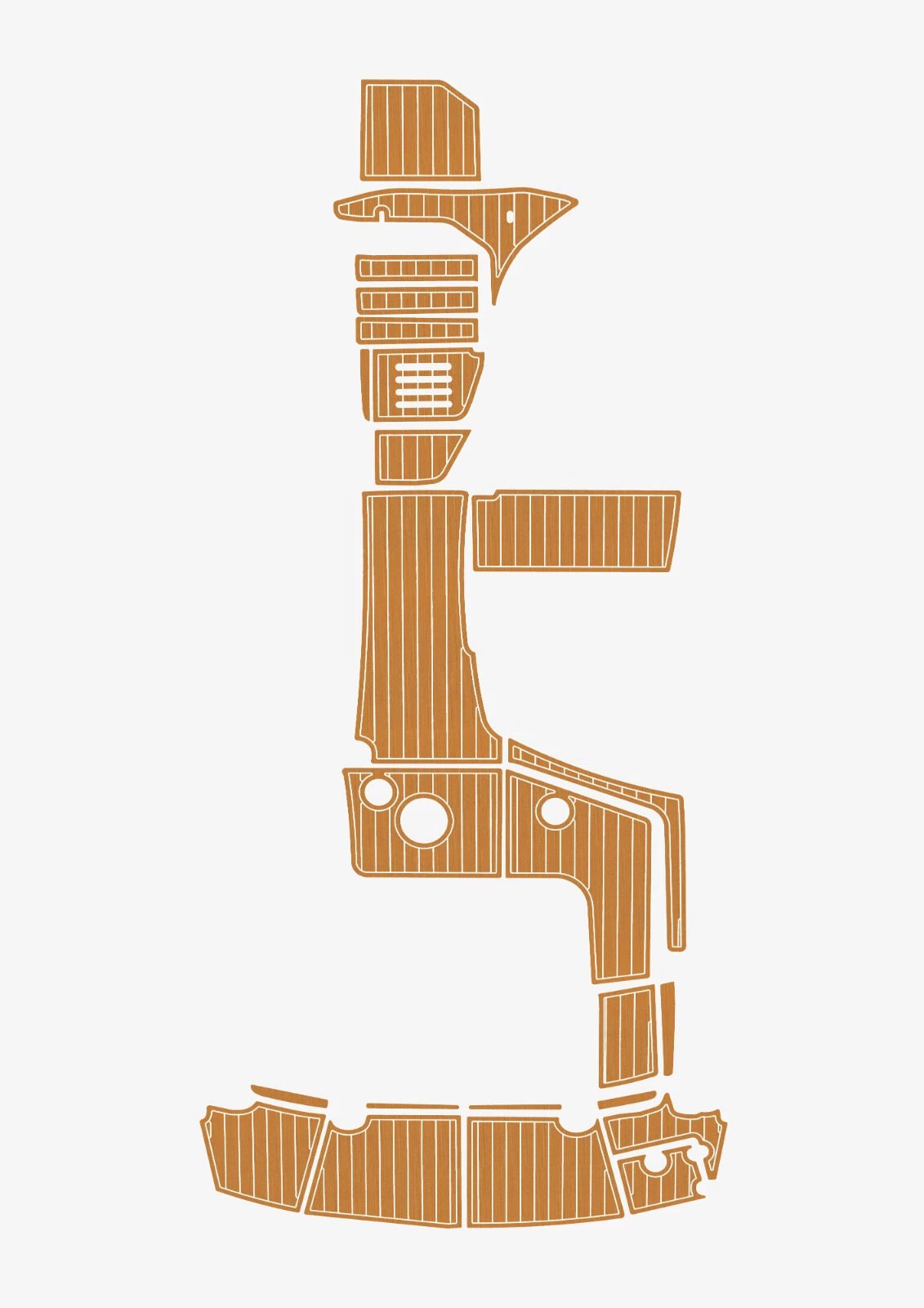 1 Kit EVA Foam boat floor 2014-2020 Crownline 294 CR