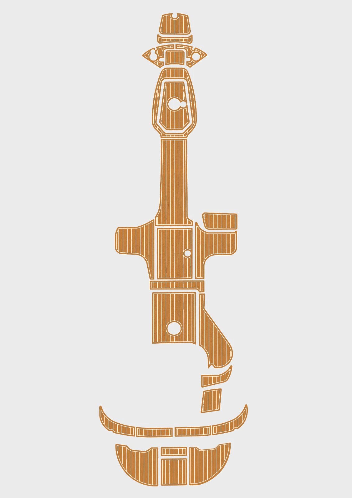 1 Kit EVA Foam boat flooring 2002-2008 Sea Ray 240 sundeck