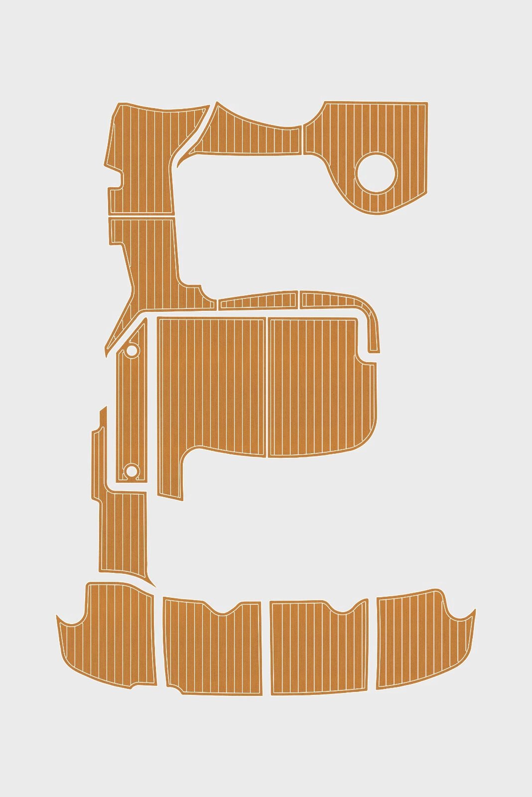 1 Kit EVA Foam boat flooring 2003-2008 Sea Ray 42 Sundancer