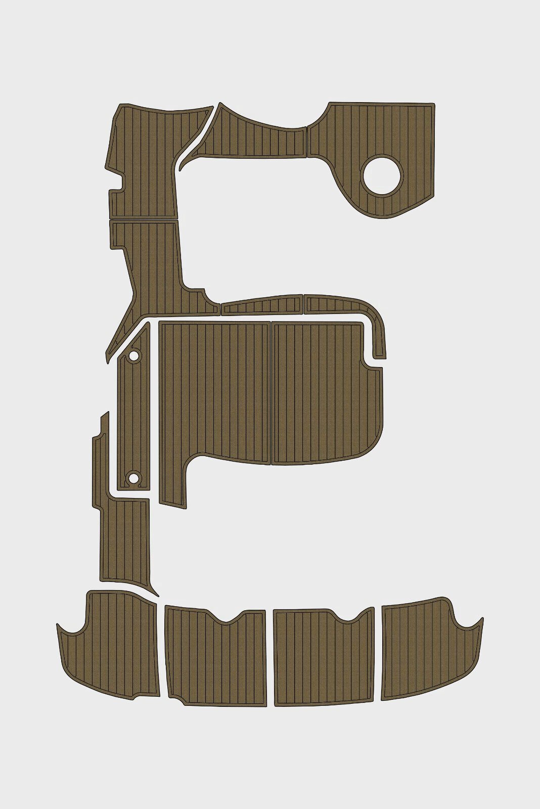 1 Kit EVA Foam boat flooring 2003-2008 Sea Ray 42 Sundancer