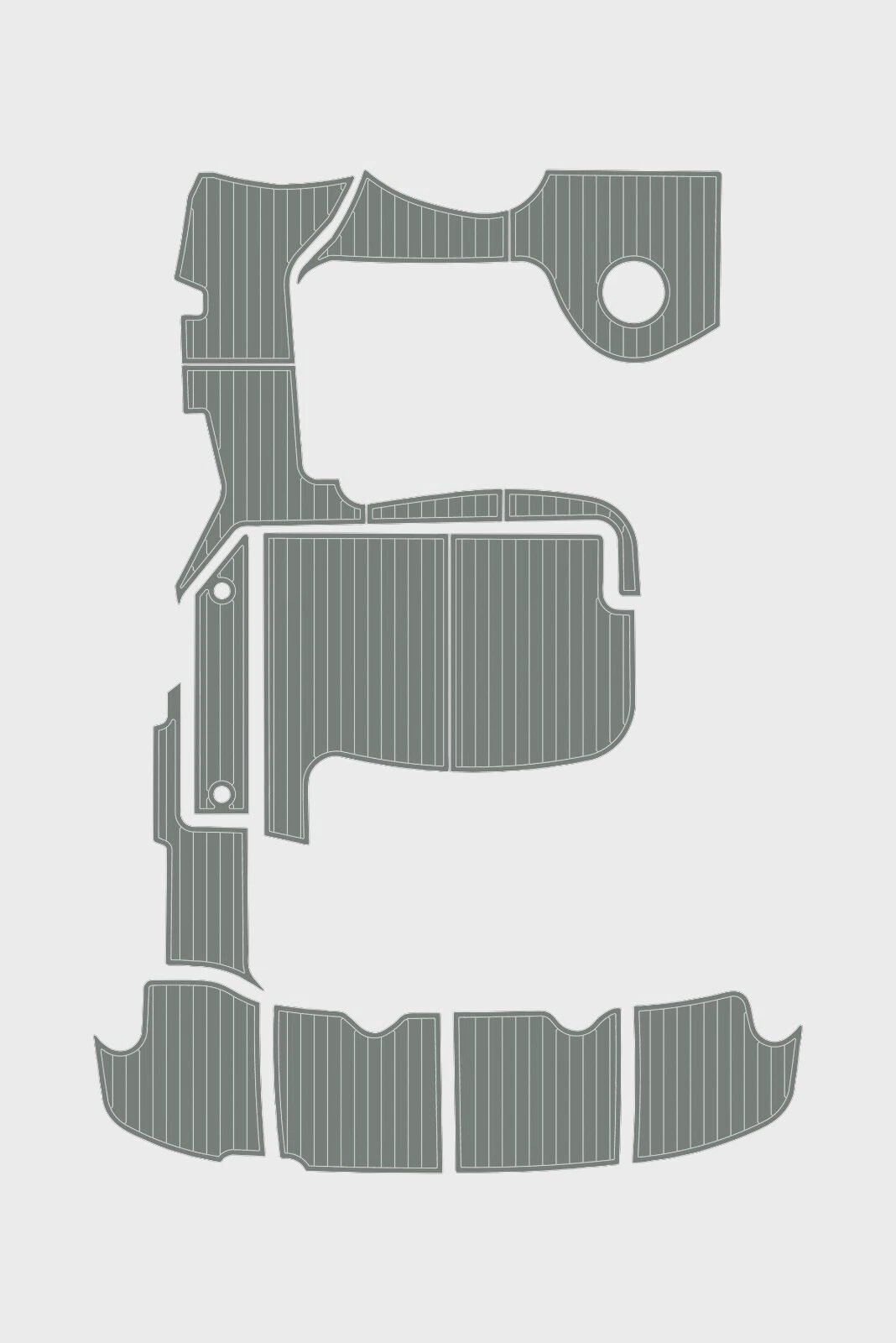 1 Kit EVA Foam boat flooring 2003-2008 Sea Ray 42 Sundancer