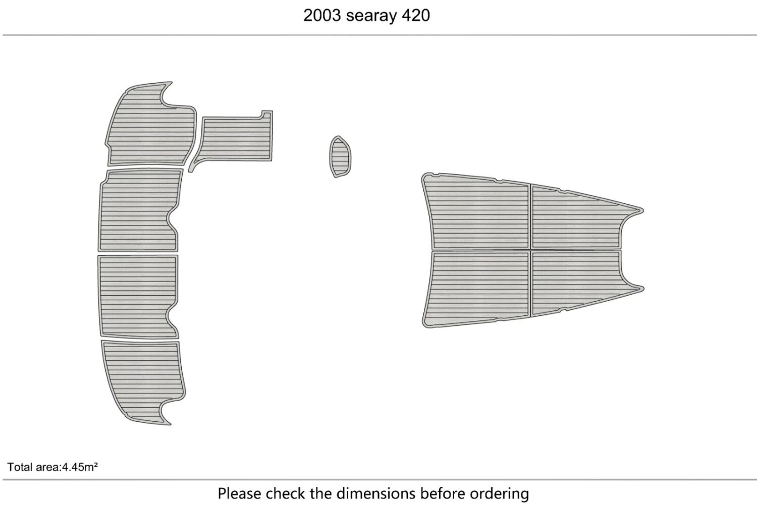 EVA Foam boat flooring 2003 Sea Ray 420 sundancer (3) 1 Kit EVA Foam boat flooring 2003 Sea Ray 420 sundancer