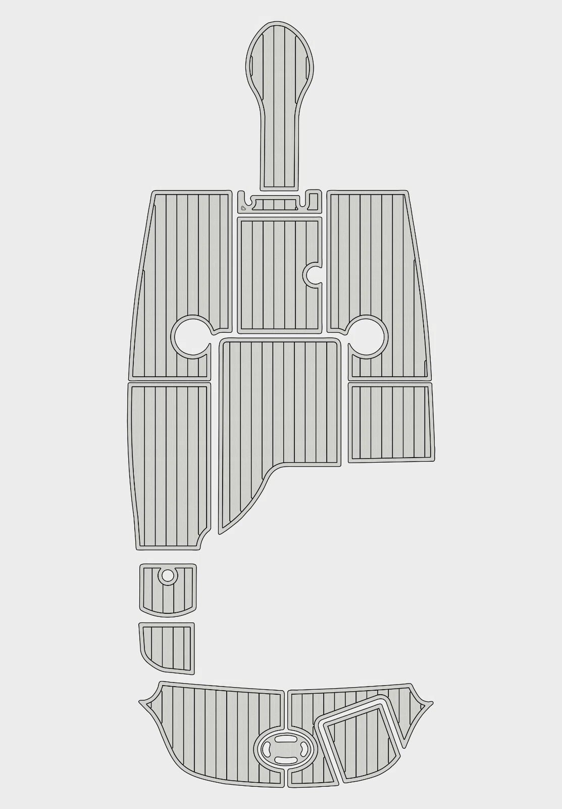 EVA Foam boat flooring 2004 -2007 Sea Ray 200 Select (8) 1 Kit EVA Foam boat flooring 2004-2007 Sea Ray 200 Select