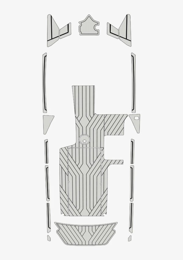 1 Kit EVA Foam boat flooring 2013-2016 Malibu 24 MXZ