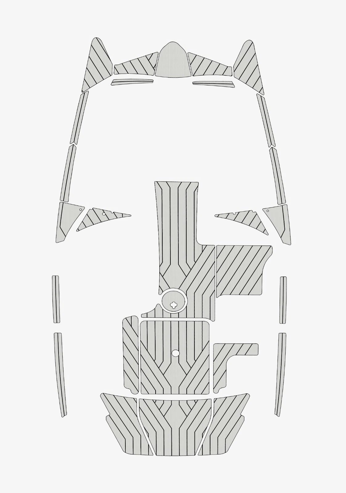 1 Kit EVA Foam boat flooring 2013-2017 Malibu 20 mxz
