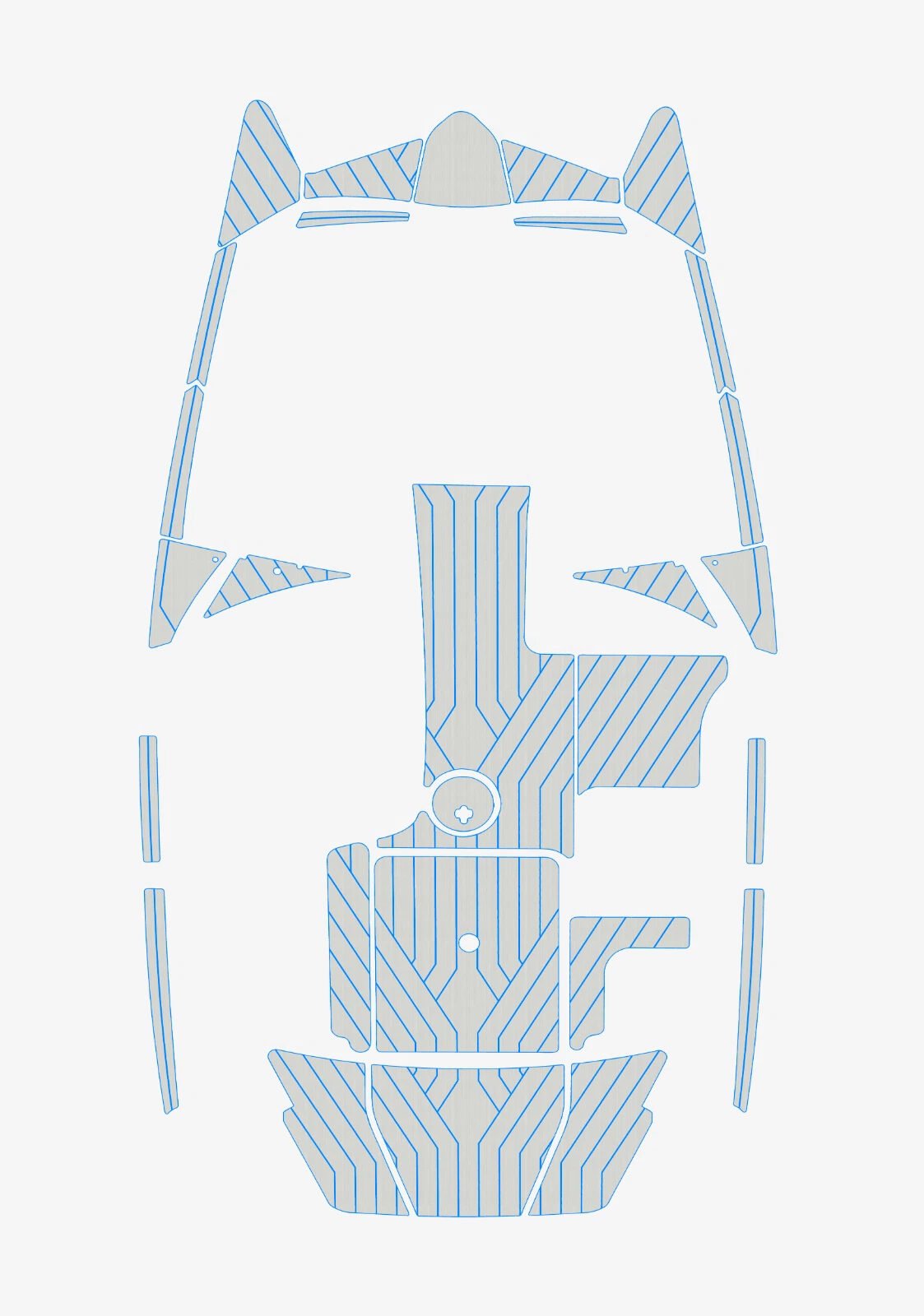 1 Kit EVA Foam boat flooring 2013-2017 Malibu 20 mxz