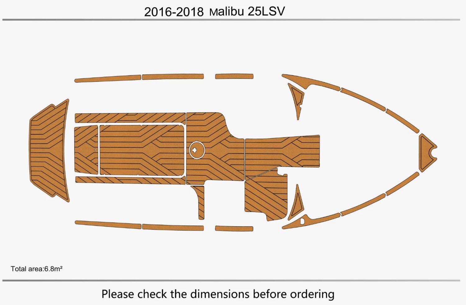EVA Foam boat flooring 2016-2018 Malibu 25 LSV (1) 1 Kit EVA Foam boat flooring 2016-2018 Malibu 25 LSV