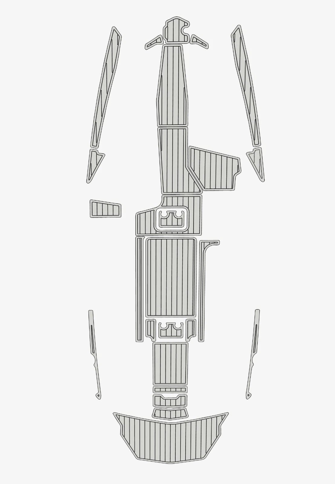 EVA Foam boat flooring 2016-2019 Malibu M235 (8) 1 Kit EVA Foam boat flooring 2016-2019 Malibu M235