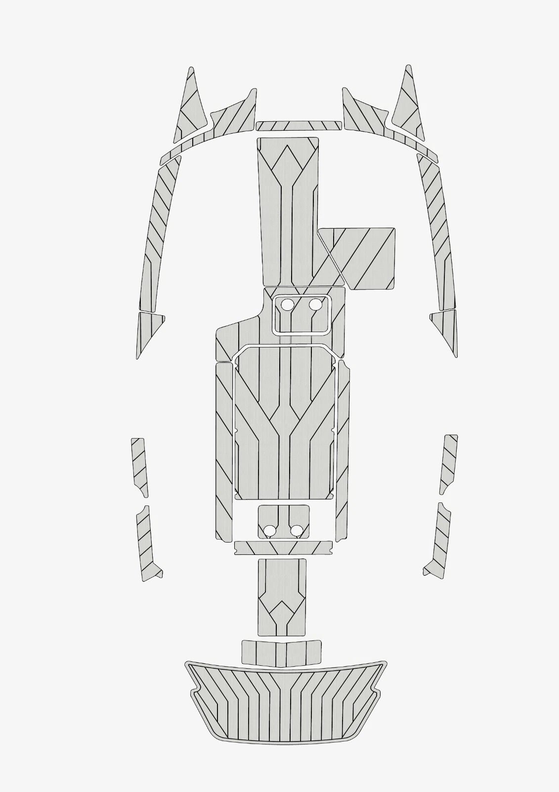 EVA Foam boat flooring 2019-2020 Malibu 22 MXZ (8) 1 Kit EVA Foam boat flooring 2019-2020 Malibu 22 MXZ