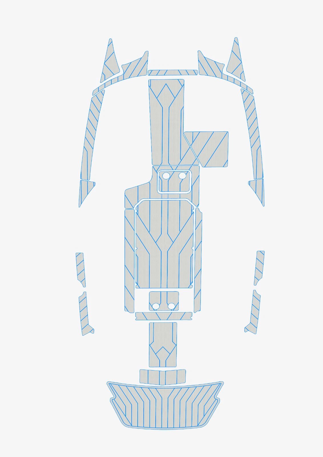 EVA Foam boat flooring 2019-2020 Malibu 22 MXZ (9) 1 Kit EVA Foam boat flooring 2019-2020 Malibu 22 MXZ