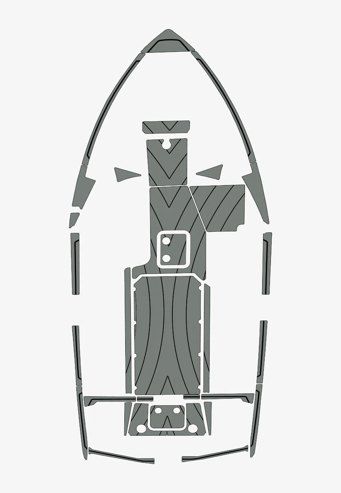 1 Kit EVA Foam boat flooring 2021-2022 Malibu 23 lsv