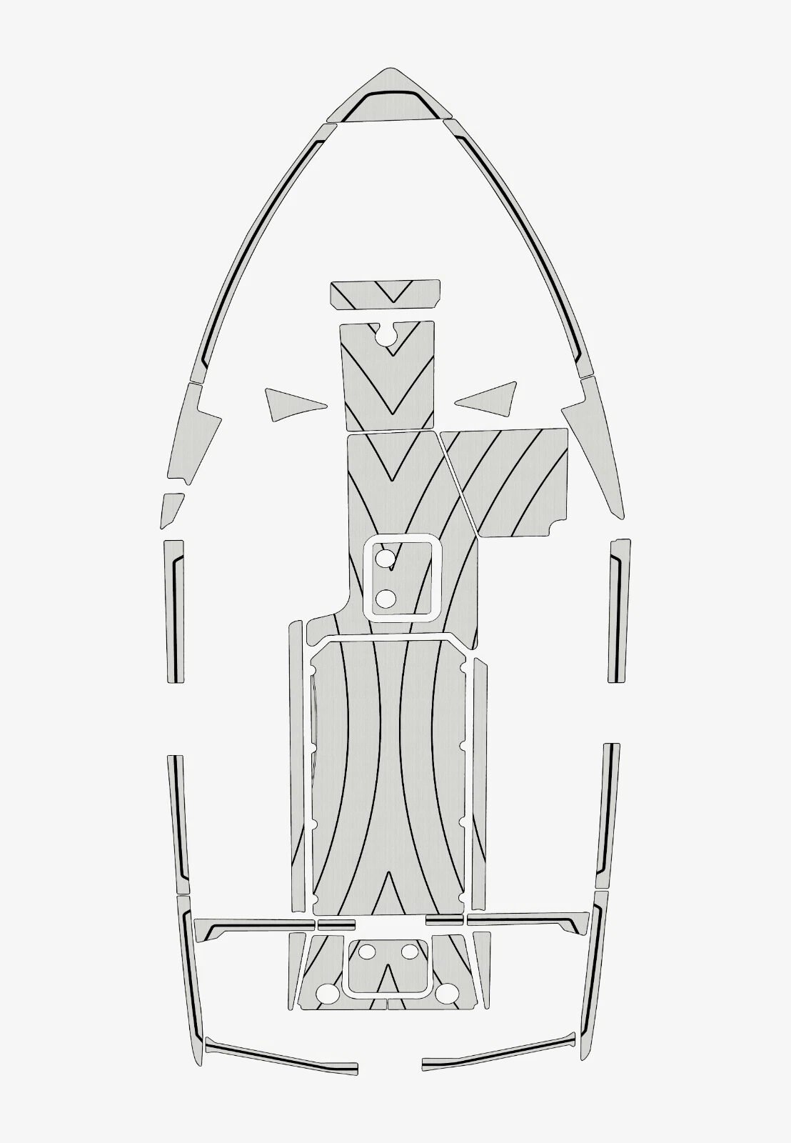 1 Kit EVA Foam boat flooring 2021-2022 Malibu 23 lsv