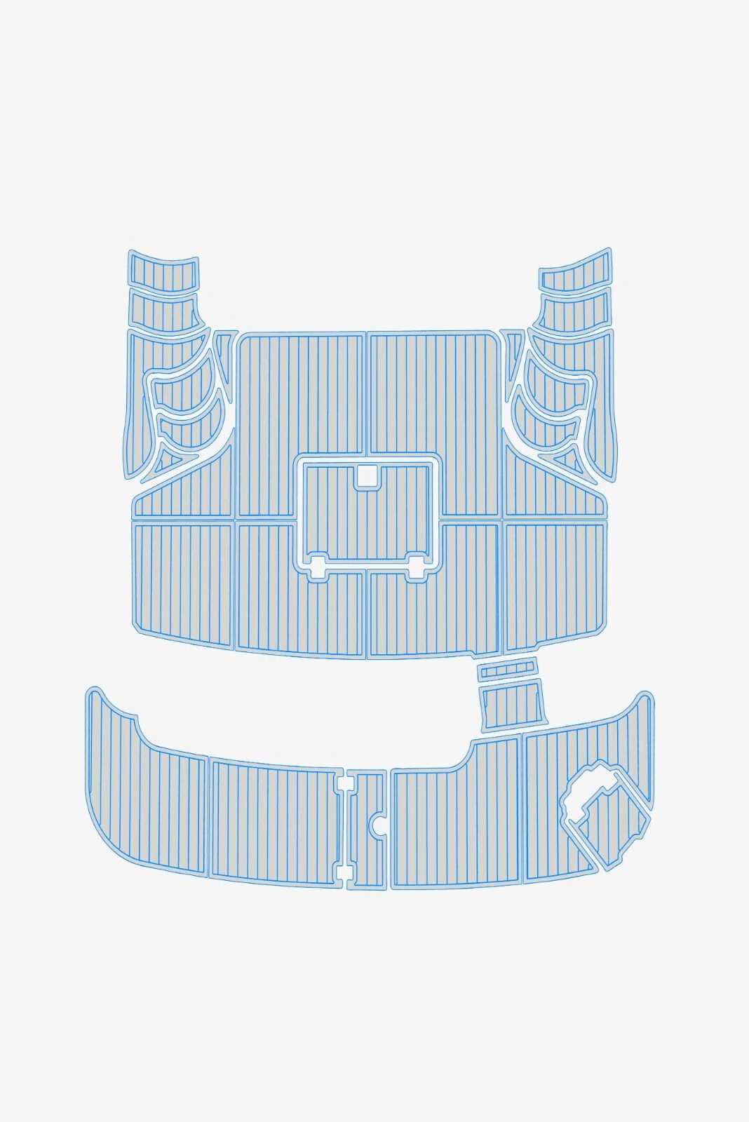 1 Kit EVA Foam floor 2002-2004 Carver 42 mariner SS