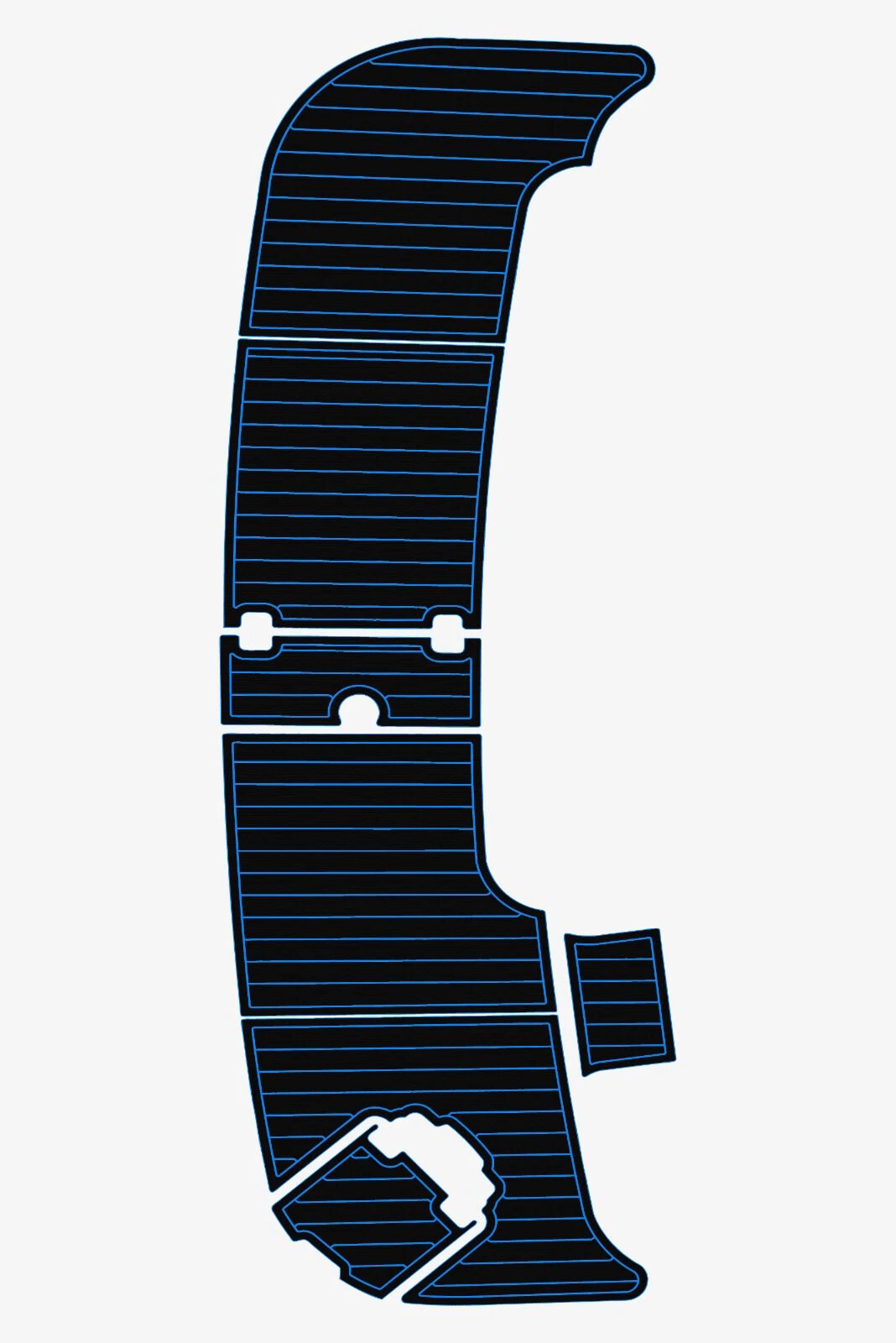 EVA Foam flooring 2002-2003 Carver 410 Sport Sedan (4) 1 Kit EVA Foam flooring 2002-2003 Carver 410 Sport Sedan