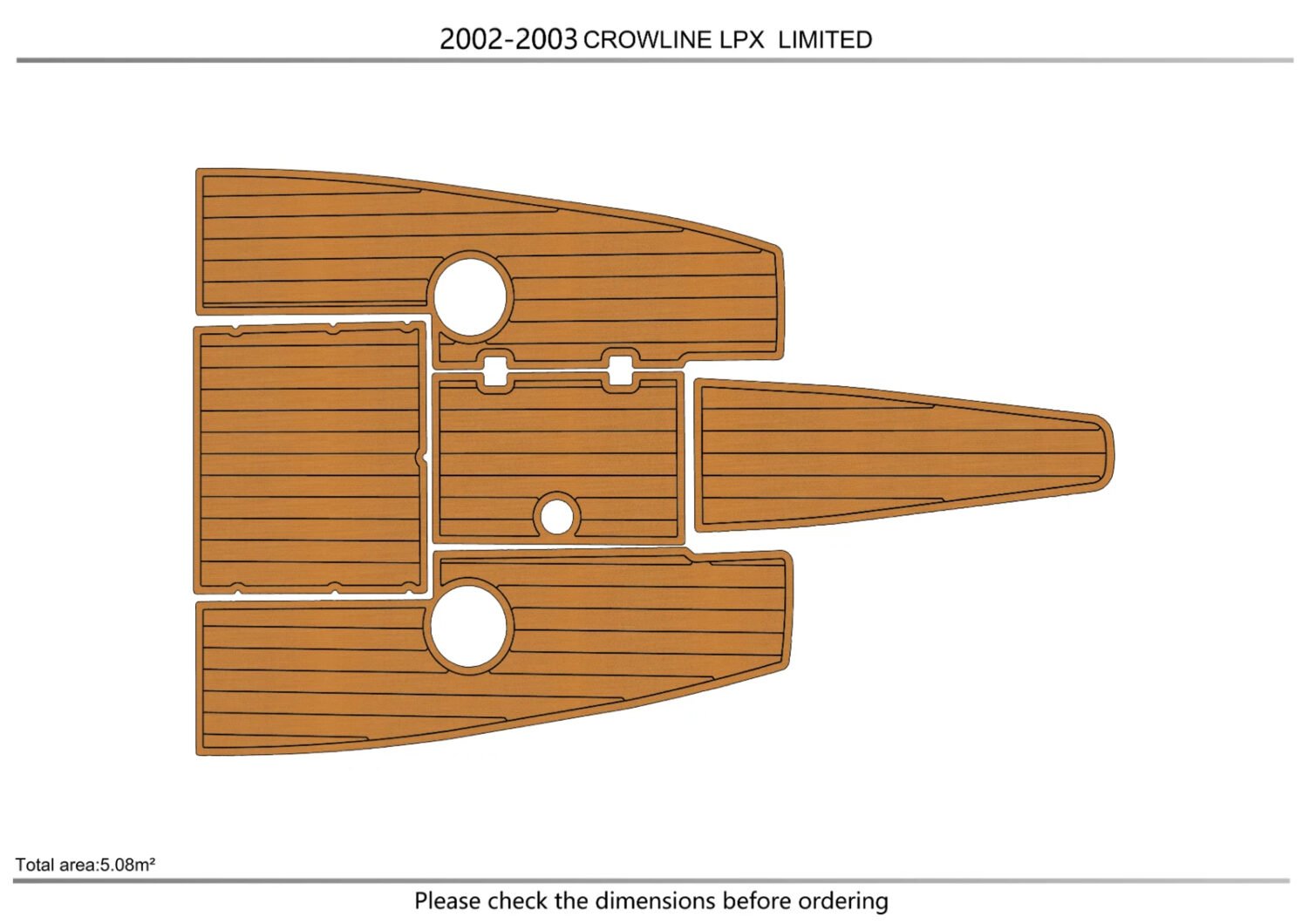 EVA Foam flooring 2002-2003 Crownline LPX (1) 1 Kit EVA Foam flooring 2002-2003 Crownline LPX
