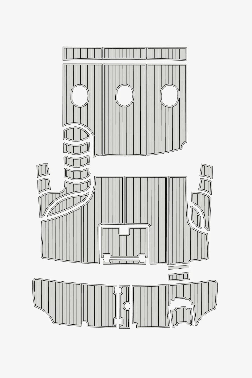 EVA Foam flooring 6mm 2003-2005 Carver 360 Sport Sedan (15) 1 Kit EVA Foam flooring 6mm 2003-2005 Carver 360 Sport Sedan