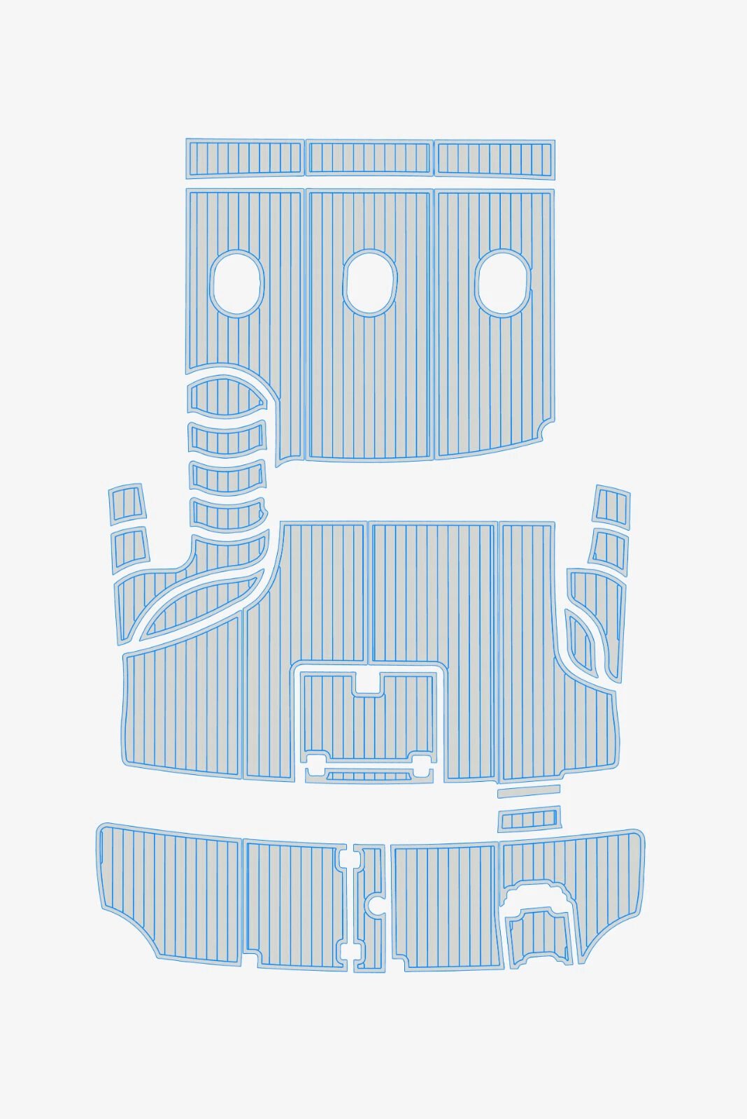 EVA Foam flooring 6mm 2003-2005 Carver 360 Sport Sedan (16) 1 Kit EVA Foam flooring 6mm 2003-2005 Carver 360 Sport Sedan