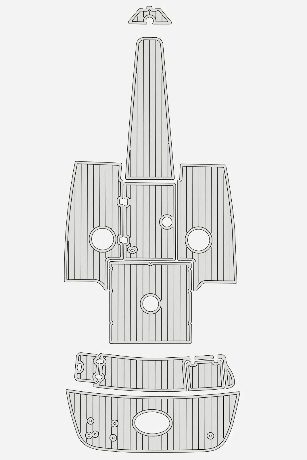 1 Kit EVA foam boat flooring 2002 Crownline 225 BR