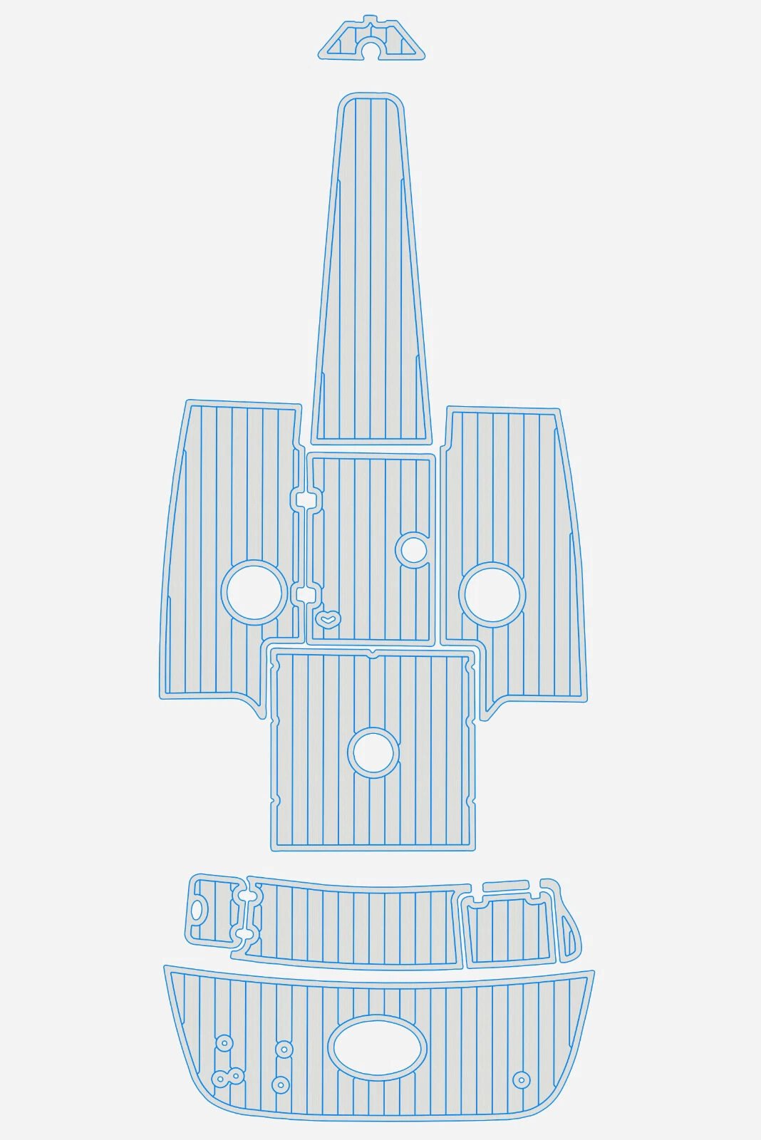 1 Kit EVA foam boat flooring 2002 Crownline 225 BR