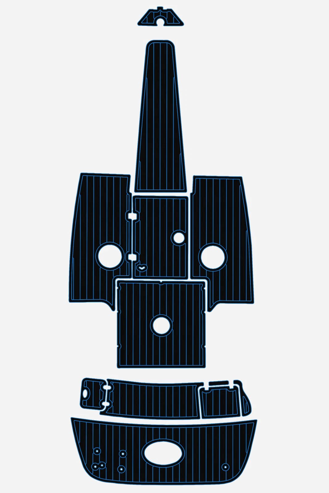 1 Kit EVA foam boat flooring 2002 Crownline 225 BR