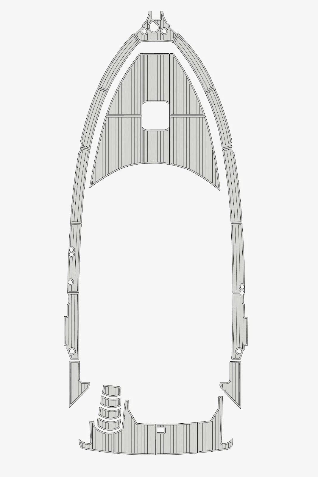 1 Kit EVA Foam marine floor 1997-1998 Carver MY 355