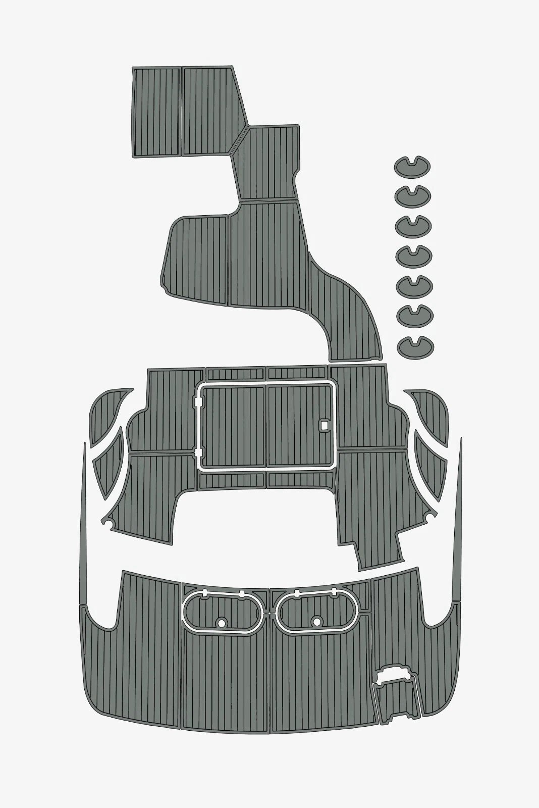 1 Kit EVA Foam marine floor 2000-2006 Carver 530