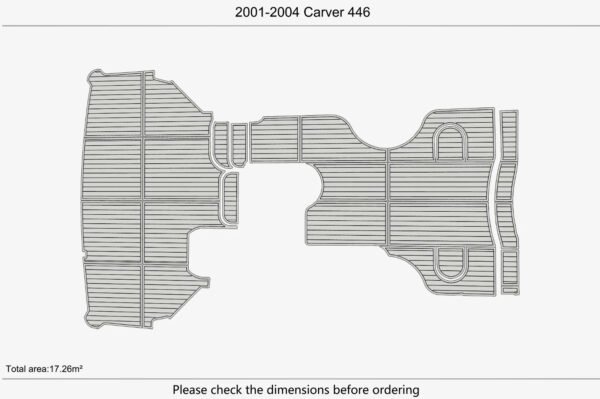 EVA Foam marine floor 2001-2004 Carver 446 (3) 1 Kit EVA Foam marine floor 2001-2004 Carver 446