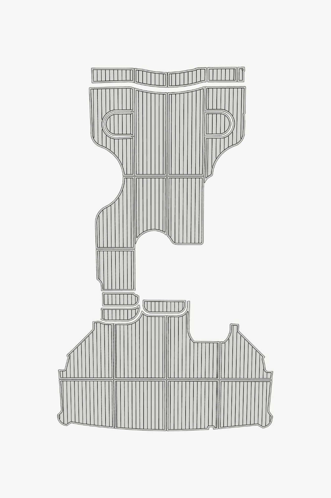 EVA Foam marine floor 2001-2004 Carver 446 (9) 1 Kit EVA Foam marine floor 2001-2004 Carver 446
