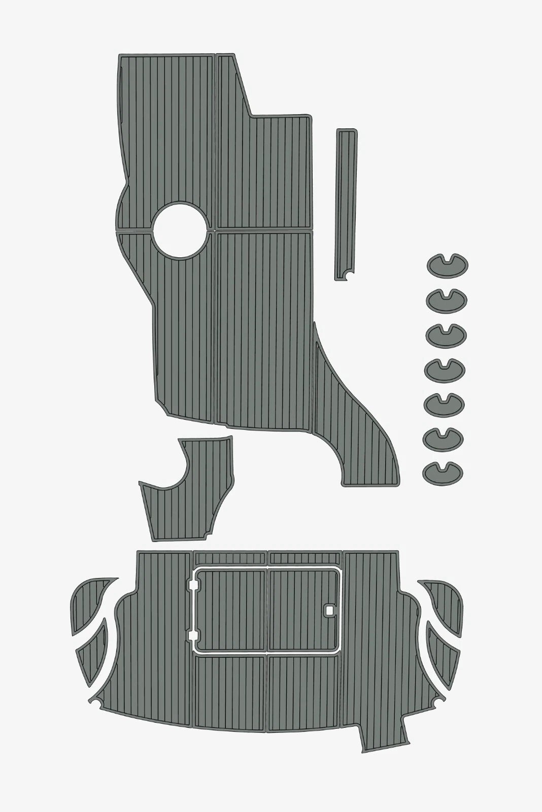 1 Kit EVA Foam marine floor 2001-2004 Carver 57