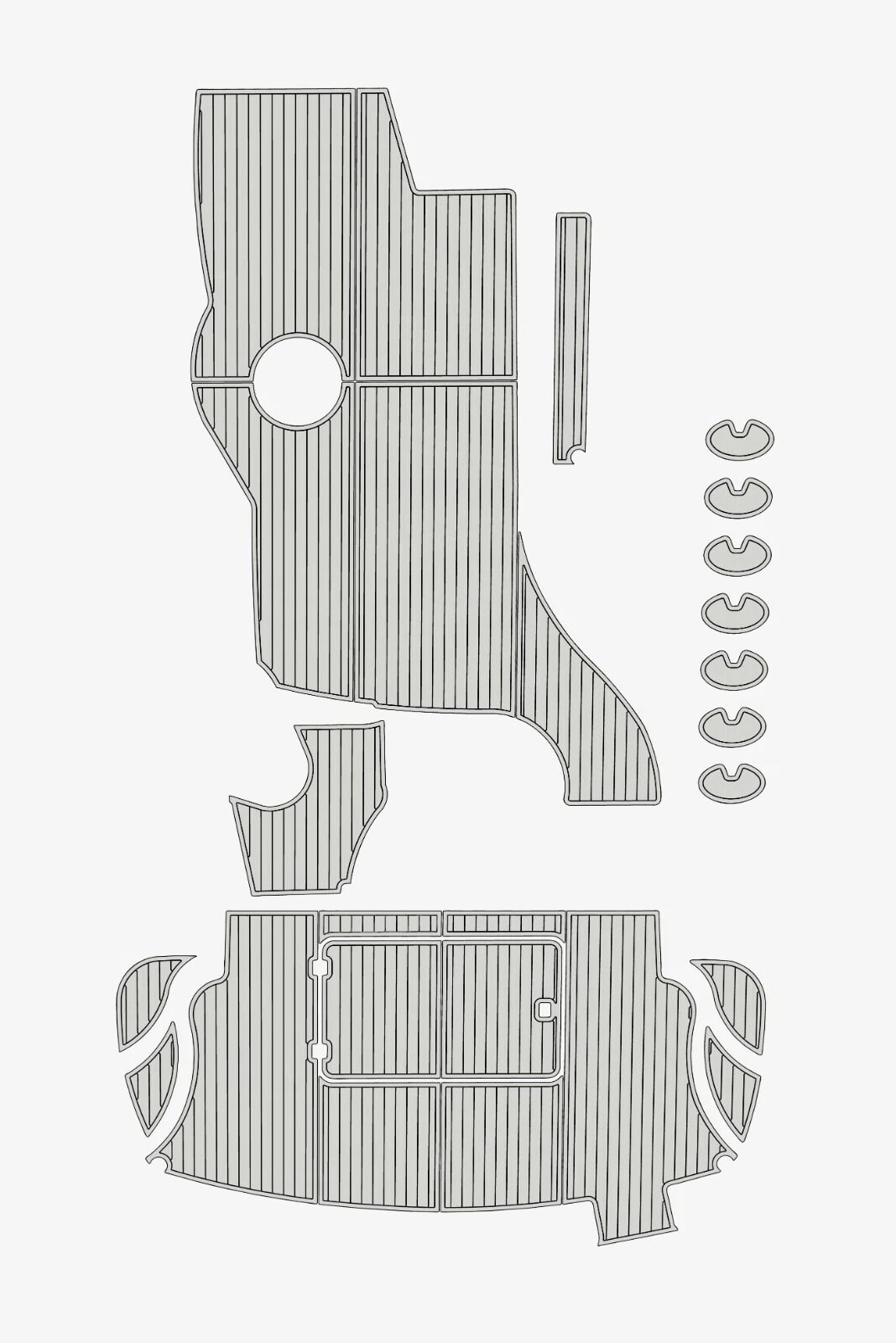 1 Kit EVA Foam marine floor 2001-2004 Carver 57