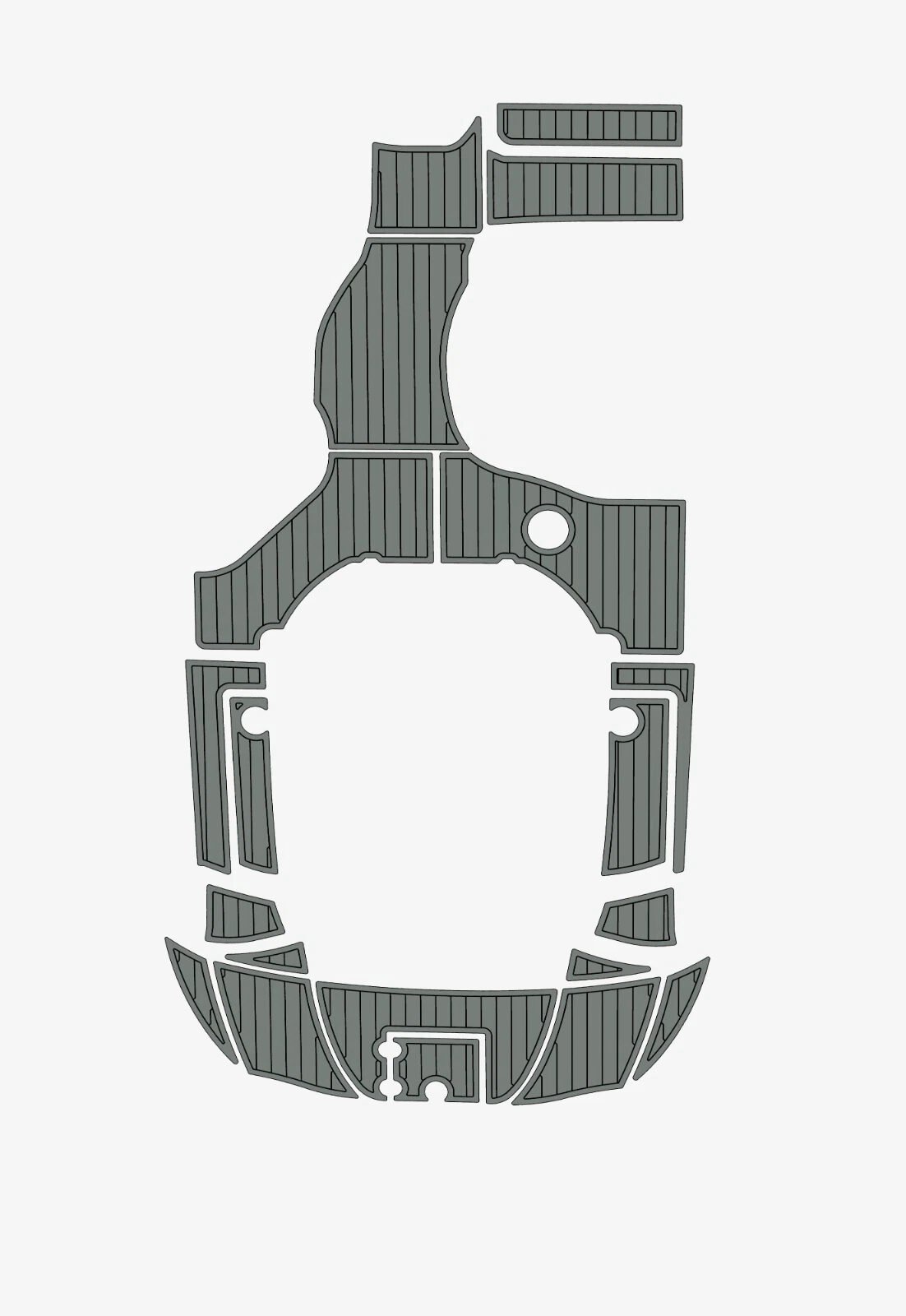 1 Kit EVA Foam marine floor 2006-2009 Crownliner 315 SCR