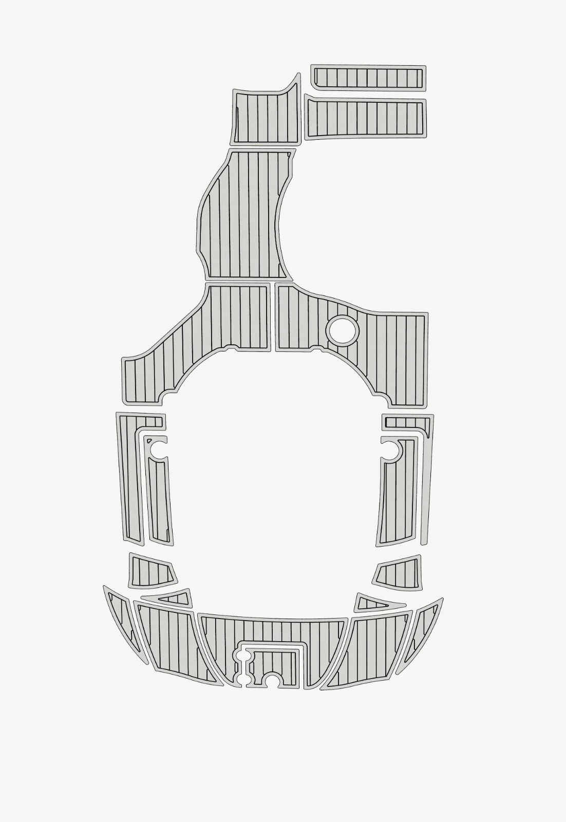 1 Kit EVA Foam marine floor 2006-2009 Crownliner 315 SCR