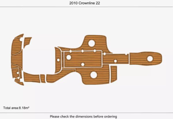 EVA Foam marine floor 2010 Crownline 22 (1) 1 Kit EVA Foam marine floor 2010 Crownline 22