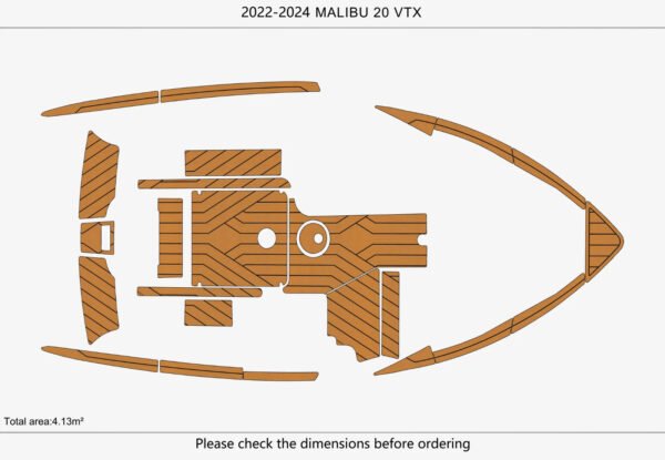 EVA Foam marine floor 2022-2024 Malibu 20 vtx (1) 1 Kit EVA Foam marine floor 2022-2024 Malibu 20 vtx