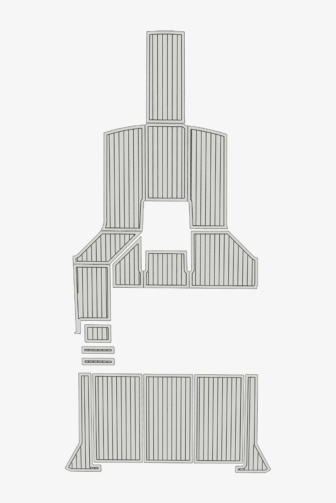 1 Kit EVA Foam marine floor faux teak Carver 38