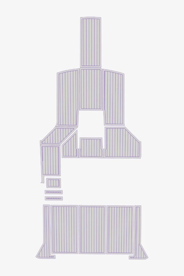 1 Kit EVA Foam marine floor faux teak Carver 38