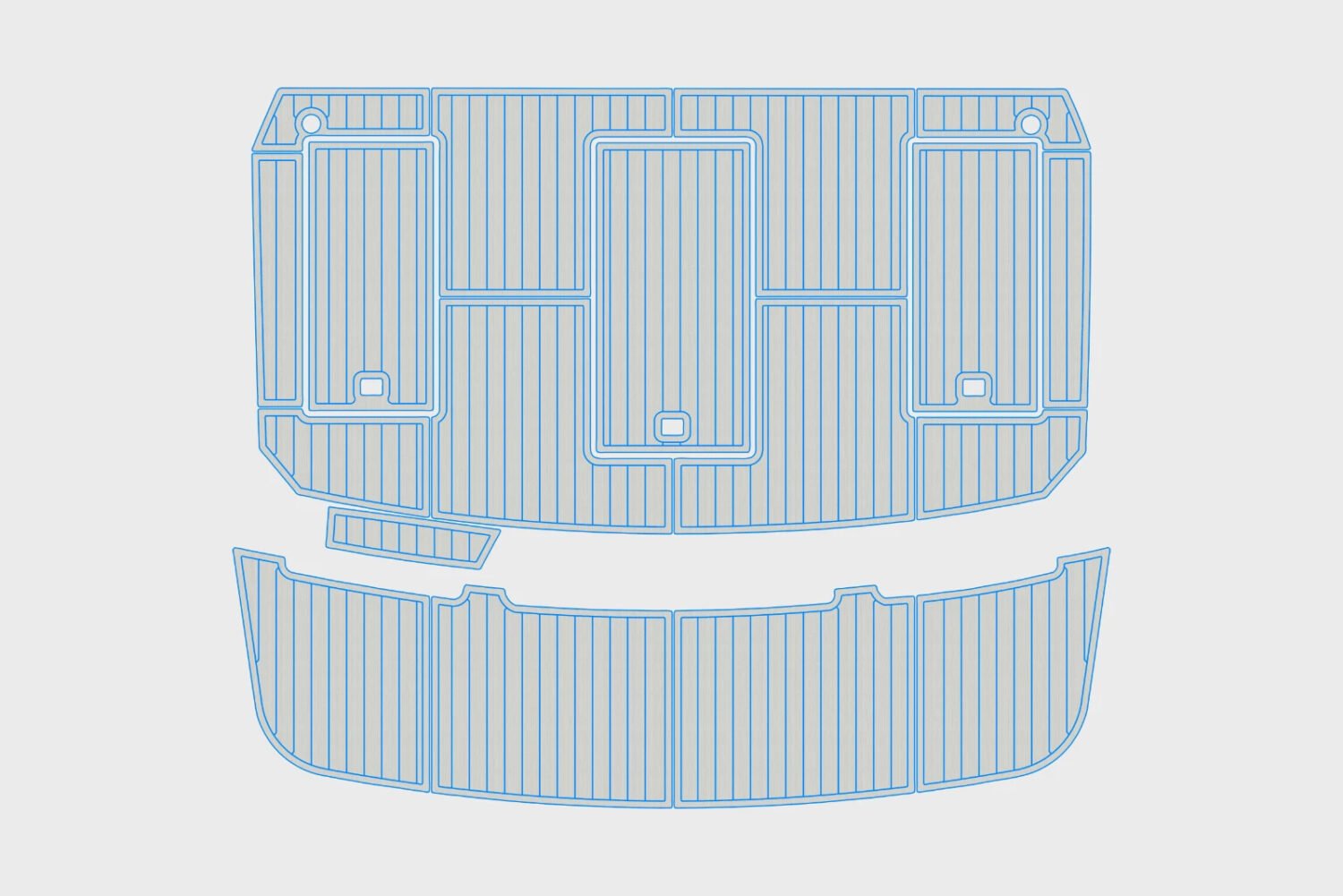 EVA Foam marine flooring 1986-1988 Carver 36 Mariner (16) 1 Kit EVA Foam marine flooring 1986-1988 Carver 36 Mariner