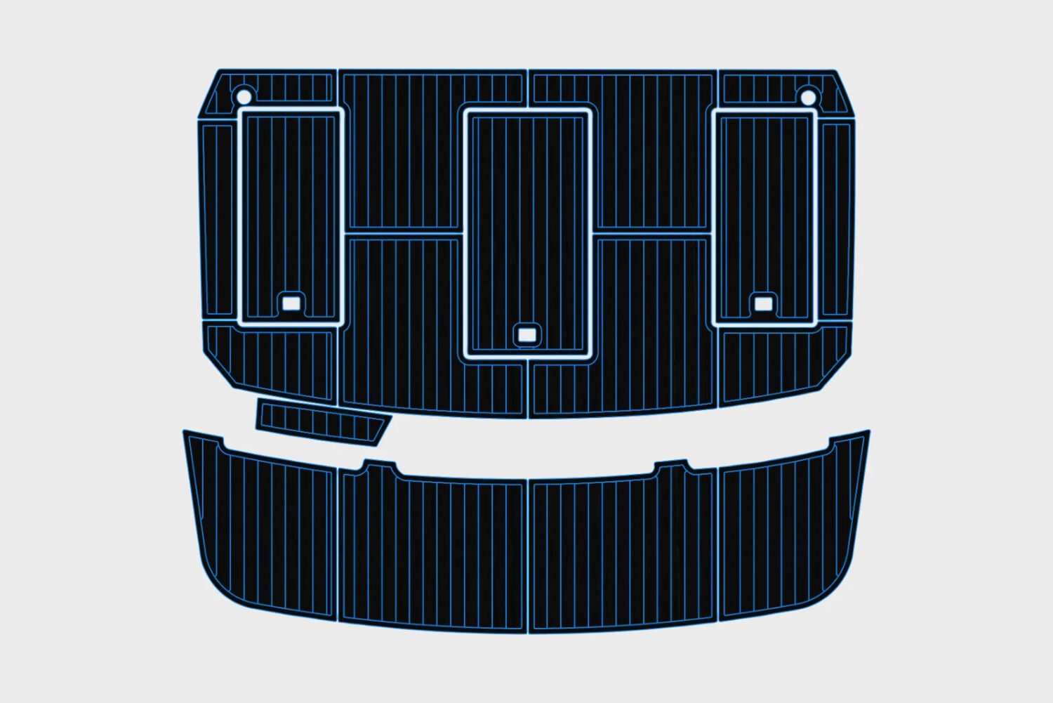 EVA Foam marine flooring 1986-1988 Carver 36 Mariner (4) 1 Kit EVA Foam marine flooring 1986-1988 Carver 36 Mariner
