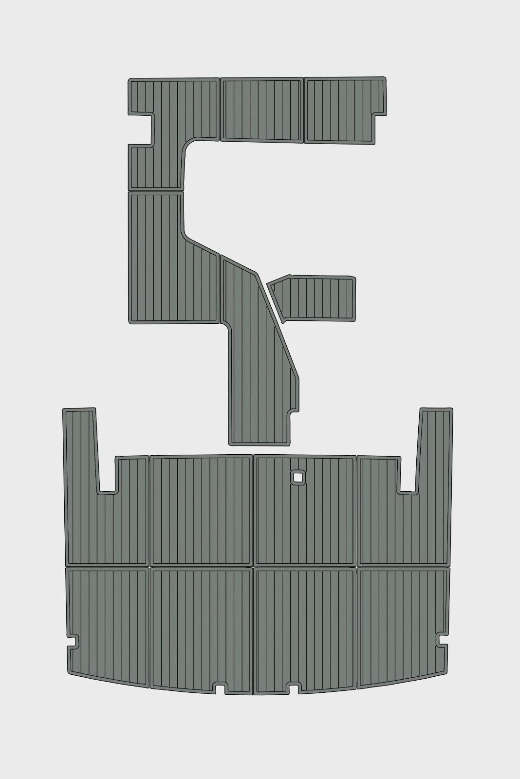 1 Kit EVA Foam marine flooring 1988-1990 Carver 3607