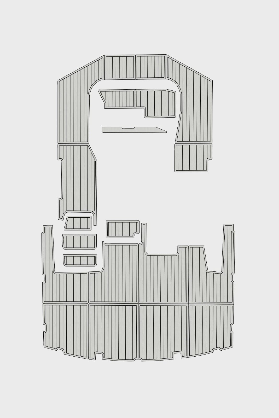 EVA Foam marine flooring 1990-1991 Carver 3807 (14) 1 Kit EVA Foam marine flooring 1990-1991 Carver 3807